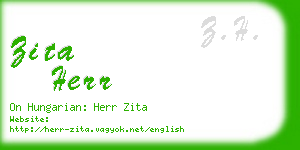 zita herr business card